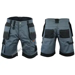 Shorts cargo com vários bolsos, roupas macias personalizadas, shorts de segurança para homens, shorts de verão