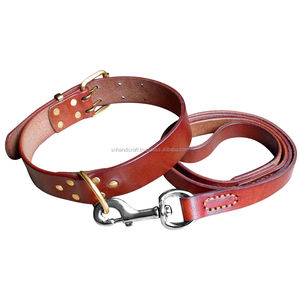 Genuine Best Leather <b>Dog</b> <b>Collars</b> and Leash Set - Product Image 1