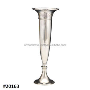 Gran florero de latón para hoteles y restaurante vajilla decorar mejor precio barato piso alto florero de Metal - Product Image 6