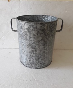 Taza redonda galvanizada de doble Mango, de metal, aprobada por smetta - Product Image 5