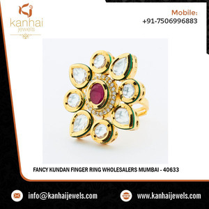 Fancy Kundan <b>Finger</b> <b>Ring</b> Wholesalers Mumbai - Product Image 2