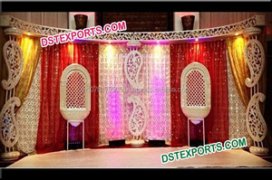 Cadres de scène de mariage indiens, Grand parterre de décorations, nouveau Design, pour scène de mariage, dernière collection - Product Image 3
