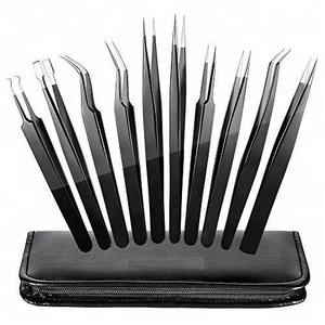 Pinzas electrónicas antiestáticas de grado industrial de alta calidad, herramientas manuales OEM personalizables para usos cosméticos y de mantenimiento - Product Image 1