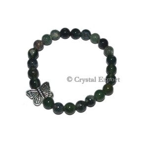 Buy New Design Moss Agate Bracelets with Butterfly - Product Image 1