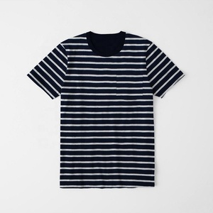 Camisetas de diseño personalizado para hombres 100% algodón preencogido con bolsillo - Product Image 4