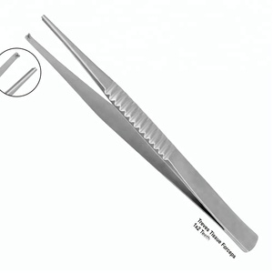 Pinzas de tejido Treves de alta calidad, 2x3 dientes, pinzas japonesas de acero inoxidable 410, Clip Manual de 5 "(125mm), certificado CE SIGAL - Product Image 2