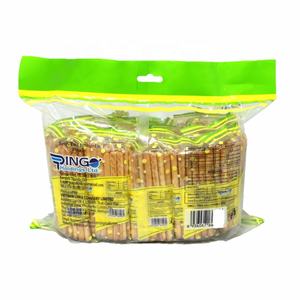 Halal Vanilla Flavored Pingo Biscuits 1.1kg Crispy <b>Sweet</b> Cookies Cream Packaged with Milk Egg in <b>Bags</b> Cartons Sachets - Product Image 2