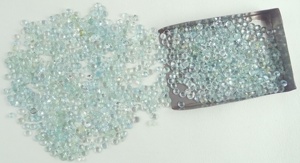 Cabujones de Aguamarina Natural con forma redonda y facetados, piedras preciosas naturales sueltas, piedra de March, piedra de nacimiento - Product Image 5