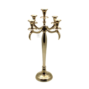 Home Decorative Luxury Designer Best Quality 5 Arm <b>Candelabra</b> Antique Design Pot Tub for Living Room Decor Also Handmade - Product Image 3