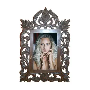 Attractive Design MDF Wood Hand Carved 4X6 Inch Photo Frame Wall Mount & Table Top Handmade Picture Frame Bulk Supplier