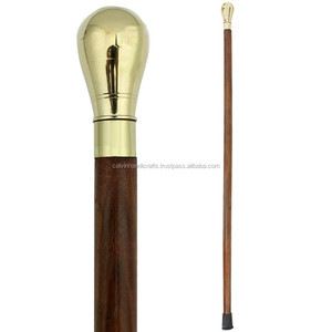 Canne de marche nautique avec poignée en laiton massif et télescope, cadeau marin pour les activités de plein air - Randonnée CHWKS35074 - Product Image 2