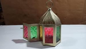 Mini lanterne marocaine petite lanterne à bougie lanterne de table en métal petite lanterne suspendue - Product Image 3