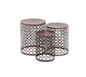 Table de salon en fer et bois faite à la main Table de centre de restaurant de forme rectangulaire à un prix abordable - Product Image 6