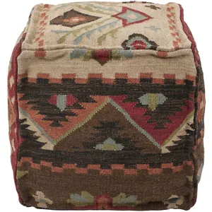 indian kilim pouf handmade indian ottoman