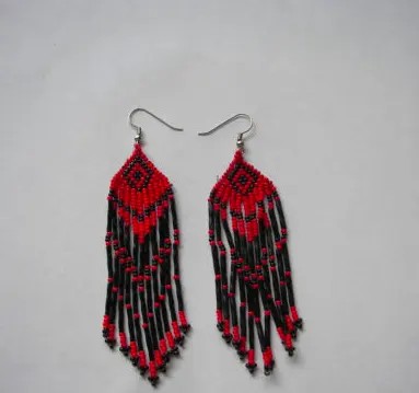 Seed bead earrings Handmade Pyoth Earrings