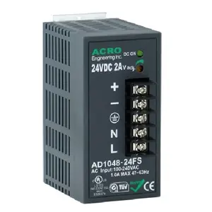 DIN 레일 48W 단일 출력 Oem 24V 2A 스위칭 전원 공급 장치