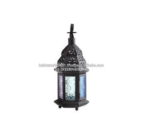 Black Lantern Lantern Candle Holder Garden Night Outdoor Tea <b>Light</b> Decor Iron Glass Magic <b>Rainbow</b> Candle Holder Hanging Lantern - Product Image 1