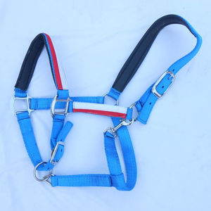 High Quality Customizable English Saddle Soft Padding Horse Riding <b>Halter</b> with Brass Buckles Available in Custom Colors Logo - Product Image 1