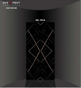 Baldosas de porcelana con textura de madera de color marrón oscuro de alto brillo de cerámica 60x120cm - Product Image 2