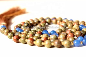 สร้อยคอลูกปัด108คุณภาพสูงสำหรับทุกเพศสร้อยคอสไตล์ศาสนาไข่มุกสร้อยคริสตัลบำบัดตามธรรมชาติ - Product Image 5