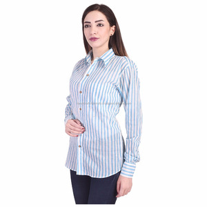 Túnica con estampado de bloque de mano para mujer, Camiseta de algodón rosa, talla L, M Xl, 3 uds. - Product Image 3