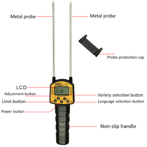 เครื่องวิเคราะห์เครื่องวัดความชื้นในเมล็ดข้าวแบบดิจิตอล AR991เซ็นเซอร์อัจฉริยะ - Product Image 5