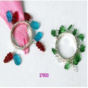 Porte-anneau de perles de serviette pour le décor de fête d'anniversaire de mariage d'anniversaire de Noël - Product Image 1