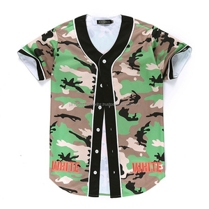 เสื้อเบสบอลลายพรางแบบยูนิเซ็กซ์ แขนสั้น คอวี ระบายเหงื่อได้ดี ผลิตจากโพลีเอสเตอร์ 100% ทรงปกติ สีขาว โลโก้ด้านหน้า เหมาะสำหรับทุกฤดูกาล - Product Image 5