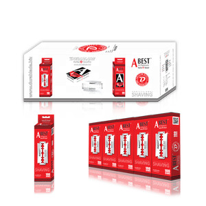 ABEST HI platino DURABLADE per la qualità svizzera usa e getta doppio bordo lame di rasoio in acciaio inox di sicurezza per la rasatura degli uomini per il barbiere - Product Image 5