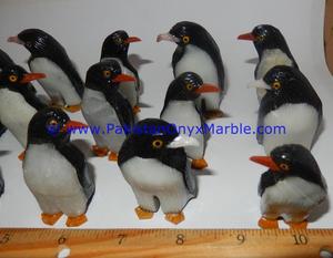 สวนประติมากรรมหินอ่อนสัตว์นกเพนกวินรูปปั้นประติมากรรมประติมากรรมแกะสลักหินธรรมชาติ - Product Image 3