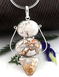 92.5 argent Sterling mélange forme naturelle Morrisonite pierres précieuses pendentif femmes bijoux hommes cadeau pierre à la mode en gros - Product Image 6