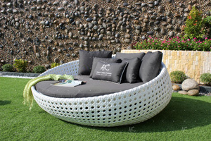 Meubles de jardin en osier, combinaison synthétique en rotin et Poly, Design élégant, été - Product Image 2