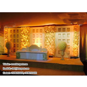 FONDO DE VELA Floral para boda, Marco trasero de escenario exclusivo de Indo canadiense, hermoso para pared, para bodas - Product Image 1