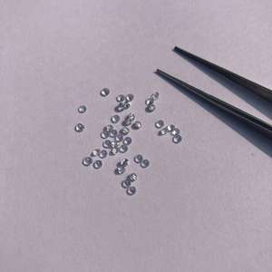 พลอยบุษราคัมสีขาวธรรมชาติขนาด1.5มม. ตัดเหลี่ยมเพชรพลอยมีสีที่ดีได้รับการรับรองจากความร้อนราคาขายส่ง - Product Image 3