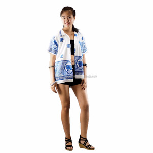 Napperon noir unisexe, haut à manches courtes, imprimé de fleurs, vêtements décontractés - Product Image 3