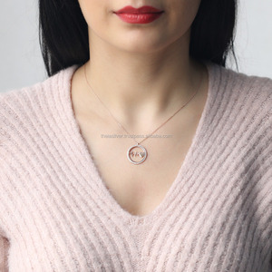 Heartbeat Design Zircon Pierre Charme Collier Turc À La Main En Gros 925 Bijoux En Argent Sterling - Product Image 2