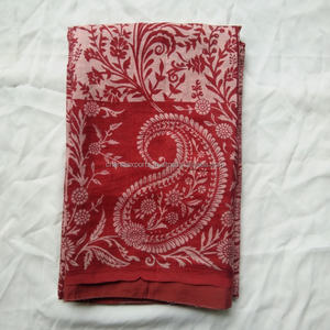 ชุดส่าหรีผ้าไหมพิมพ์ลายดอกไม้,เสื้อผ้าใส่สบายสำหรับผู้หญิง - Product Image 2