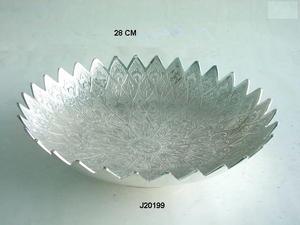 <b>Blue</b> Velvet Box Embossed Silver Plated Brass <b>Bowl</b> Wedding Gifts Collection - Product Image 2