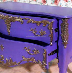 Commode d'intérieur violet, meuble de salon, très joli, pour chambre à coucher - Product Image 6