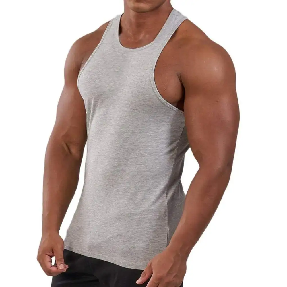 Shemax 2024 OEM Nova Moda masculina regata de ginástica com corte muscular Stringer Camisas de ginástica sem mangas para treino de musculação