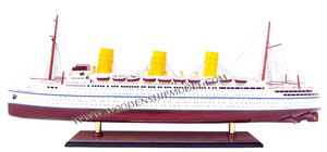 RMS EMMPRESS of BRITAIN WOODEN MODEL BOAT_ WOODEN HANDICRAFT MODEL - Product Image 3