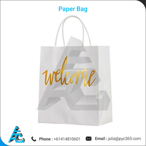 Bolsa de compras de papel Kraft grande directa de fábrica Logotipo de etiqueta privada Ropa de plástico Embalaje artesanal de alimentos Laminación incluida - Product Image 2