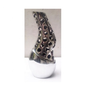 VASE à fleurs en métal ALUMINIUM pour décoration de maison VASE en métal décoration de mariage décoration de jardin meilleure qualité LOGO personnalisé - Product Image 2