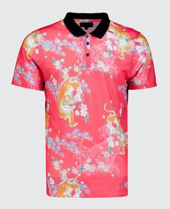 OEM Diseño personalizado Hombres 100% Algodón Sublimación Dos Tonos Color Polo Camisa Nueva Sublimación personalizada Camiseta de punto de manga corta - Product Image 4