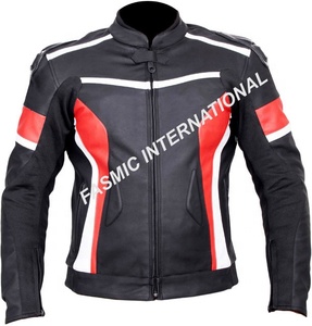 Chaqueta de cuero de carreras de motos Prendas de cuero Premium para jinetes - Product Image 6