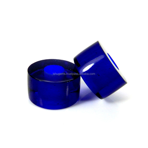 Sintético azul tinta hydro 14x8x5mm suave neumático de piedras preciosas gran agujero cuentas para pulsera-IG0137 - Product Image 1