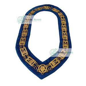 Past Master Mason Square chain Collar freemason regalia Square <b>Compass</b> - Product Image 2