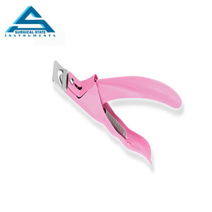 Cortador profesional de puntas de uñas de acero inoxidable con hoja de corte de 2 colores Cortador de puntas de uñas postizas acrílicas para dedos - Product Image 5