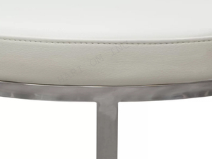 Muebles de lujo de estilo moderno, asiento de cuero Pu, taburete con Base de Metal, otomanos, hojaldre multiusos para dormitorio, Hotel, escuela, apartamento - Product Image 3