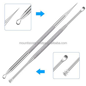 Removedor de espinillas, removedor de cutículas, cera de oídos, Juego de 2 médicos de acero inoxidable - Product Image 5